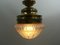 Deckenlampe mit Original Glasschirm, 1910 4