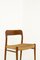 Danish Teak and Paper Cord Model 57 Chairs by Niels Otto (N. O.) Møller, 1960s, Set of 10 12