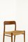 Danish Teak and Paper Cord Model 57 Chairs by Niels Otto (N. O.) Møller, 1960s, Set of 10, Image 12