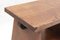 Vintage French Stool in Oak, 1950, Image 2