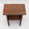 Vintage French Stool in Oak, 1950 4