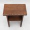 Vintage French Stool in Oak, 1950, Image 4