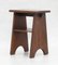 Vintage French Stool in Oak, 1950, Image 1