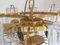 Murano Style Glass Sputnik Chandelier Italian in Gold from Simoeng 4