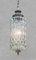 Lámpara colgante francesa de vidrio texturizado, 1950, Imagen 7