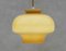 French Pendant Light in Opaline Glass, 1970 6