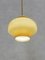 French Pendant Light in Opaline Glass, 1970 5