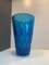 Vase Bleu en Cristal Taillé à la Main de Simoeng, Italie 6