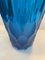 Italian Blue Crystal Handmade Cut Vase from Simoeng 10