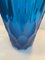 Vase Bleu en Cristal Taillé à la Main de Simoeng, Italie 10