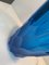 Jarrón italiano de cristal azul tallado hecho a mano de Simoeng, Imagen 7