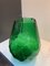 Italienische handgefertigte italienische Vasen aus grünem Kristallglas von Simoeng, 2er Set 6