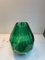 Italienische handgefertigte italienische Vasen aus grünem Kristallglas von Simoeng, 2er Set 3