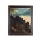 Italienischer Schulkünstler, Landschaft mit Fluss und Frauenfigur, Öl auf Leinwand, 19. Jh 1