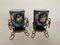 Napoleon III Porcelain Brass Frame Dore Vases, Paris, Set of 2 12