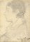 Posiblemente George Dawe RA, Retrato de un niño de perfil, 1798, Dibujo de grafito, enmarcado, Imagen 2
