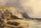 Filets de Pêche sur la Plage, Peut-être Bretagne, Milieu du 19ème Siècle, Peinture à l'Aquarelle 1