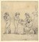 Thomas Stothard RA, Sharing the Meal, Frühes 19. Jahrhundert, Graphit Zeichnung 2