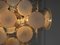 Italian Murano White and Clear Glass Chandelier from Vistosi, 1970s 4