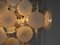 Italian Murano White and Clear Glass Chandelier from Vistosi, 1970s, Image 4