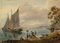 Fishing Lugger Boats on Estuary with Fisherfolk, 1825, Watercolour Painting 1