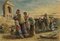 Jesús alimentando a los cinco mil, siglo XIX, acuarela, Imagen 1