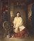 After Mary Heber, Girl with Spinning Wheel, 1830s, Watercolour Painting 1