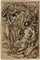 Chronos con madre e hijo, siglo XVII, dibujo a tinta, Imagen 4