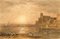 George Barret Junior, Dunvegan Castle Sunset, Ile de Skye, 1827, Aquarelle 2