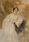 William St Clair Simmons, Portrait de Dame, 1896, Aquarelle 1