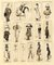 Max Beerbohm, Fifteen London Club Types, Fine XIX secolo, Ink Drawing Montage, Immagine 1