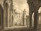 John Dugmore, Abbaye de Melrose, Ecosse, Début du 19ème Siècle, Aquarelle 1