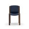 Wood and Sørensen Leather 300 Chairs by Joe Colombo for Karakter, Set of 6 16