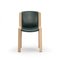 Chairs 300 Wood and Sørensen Leather by Joe Colombo for Karakter, Set of 4 16