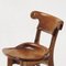 Modernist, Varnished Oak, Batllo Spanish Chairs by Antoni Gaudi, Set of 2 3