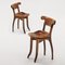 Modernist, Varnished Oak, Batllo Spanish Chairs by Antoni Gaudi, Set of 2 2