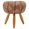 Mid-Century Stool / Tabouret in the Style of Jindřich Halabala, 1958, Image 1
