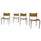 Chrome Dining Chairs attributed to Viliam Chlebo, Czechoslovakia, 1980s, Set of 4, Image 1