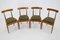 Dining Chairs in Corduroy attributed to Alan Fuchs for Uluv, Czechoslovakia, 1960s, Set of 4 3