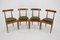 Dining Chairs in Corduroy attributed to Alan Fuchs for Uluv, Czechoslovakia, 1960s, Set of 4 2