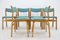 Sedie da pranzo in legno curvato, Danimarca, anni '60, set di 6, Immagine 8