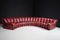Modulares Ds-600 Snake Sofa aus Bordeaux Leder von Ueli Berger für De Sede, 1970er, 18er Set 14