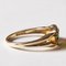 Vintage Trilogie Ring aus 9 Karat Gold mit Chromodiopsid und Orangenem Quarz, 1980er 8