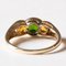 Vintage Trilogy Ring in 9k Gold with Chromodiopside and Orange Quartz, 1980s 6