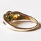 Vintage Trilogy Ring in 9k Gold with Chromodiopside and Orange Quartz, 1980s, Image 5