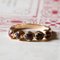 Vintage 18k Gold Ring with Garnets, 1940s, Image 2