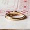 Vintage 18k Gold Ring with Garnets, 1940s, Image 5