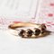 Vintage 18k Gold Ring with Garnets, 1940s 8