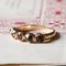 Vintage 18k Gold Ring with Garnets, 1940s, Image 3