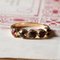 Vintage 18k Gold Ring with Garnets, 1940s 9